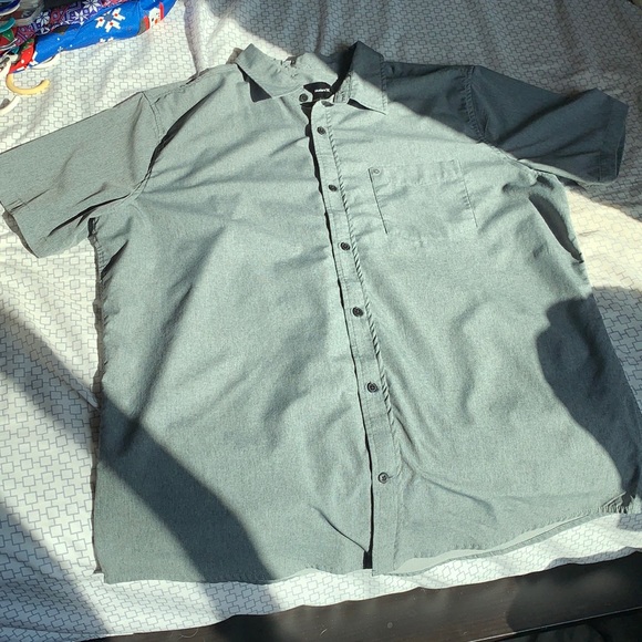hurley dri fit button down